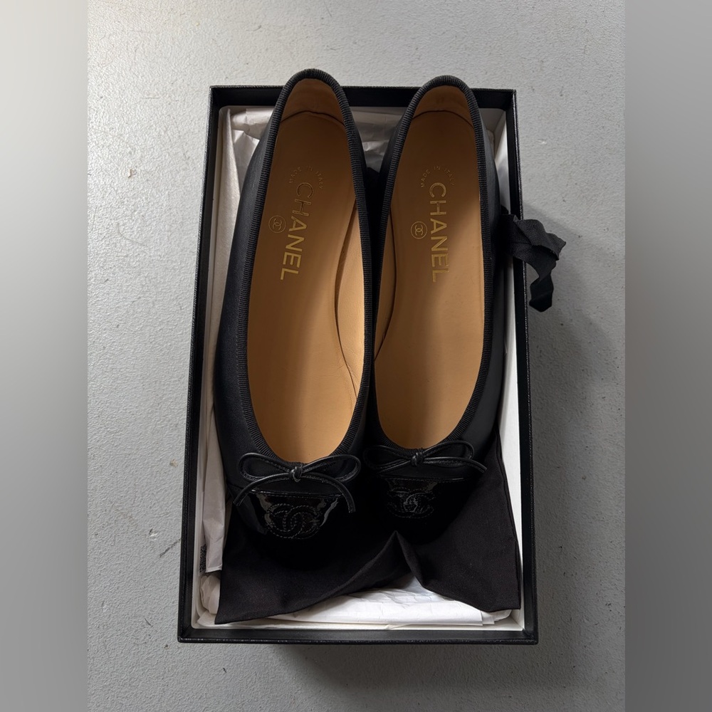 Chanel black classic iconic ballerinas - Picture 3 of 12